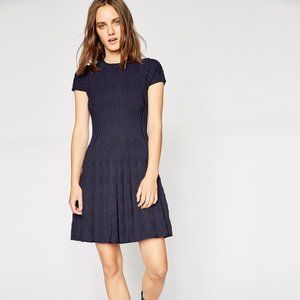 The Kooples Jacquard Knit Dress In BLACK